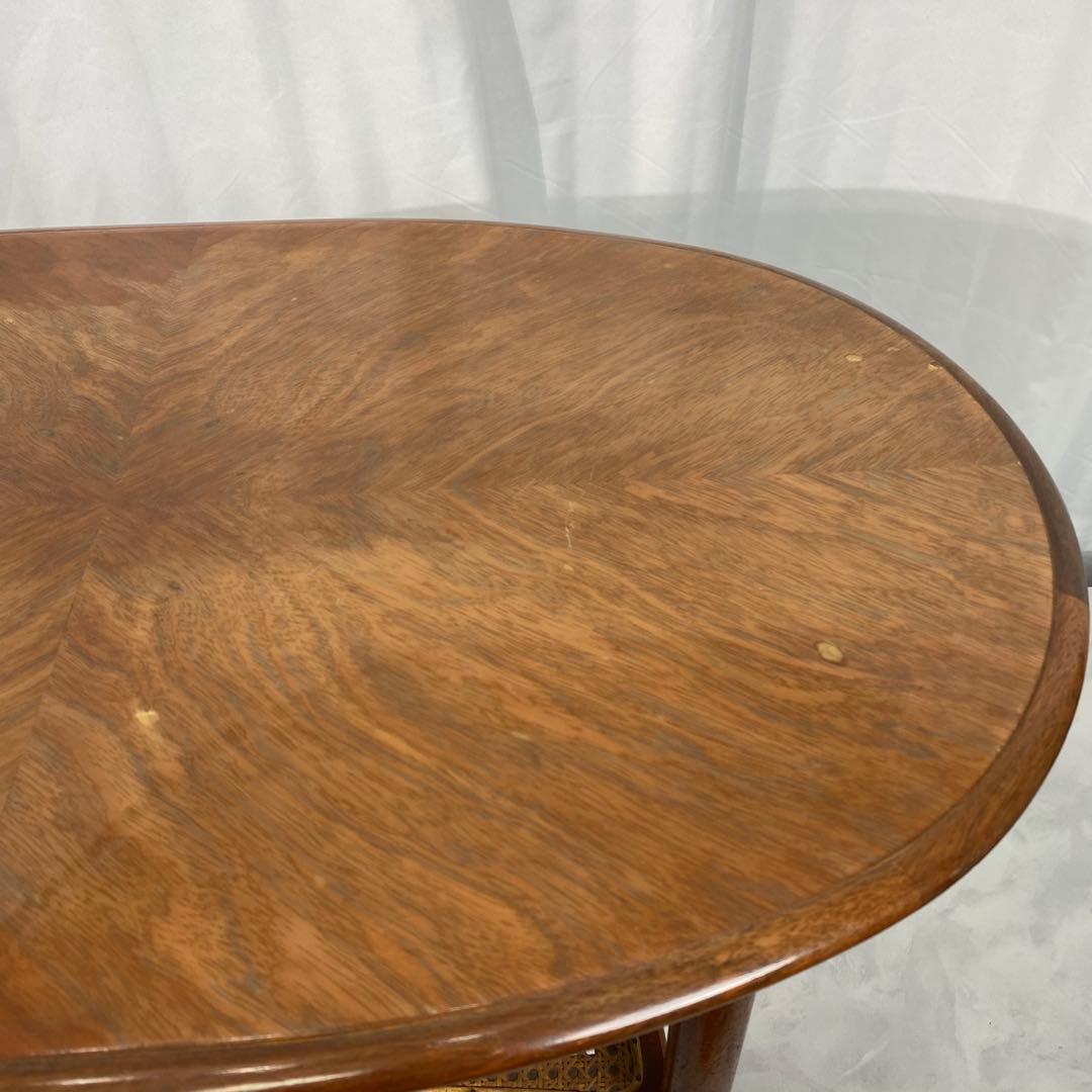 【希少】オールドマルニ センターテーブル 天板：ブビンガ材 脚：カリン材