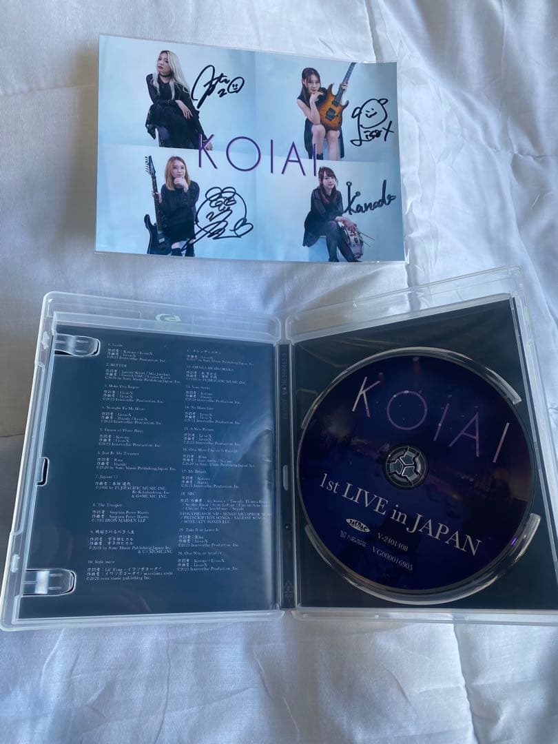 超レアKOIAI 1st LIVE in JAPAN Blu-ray/直筆サイン