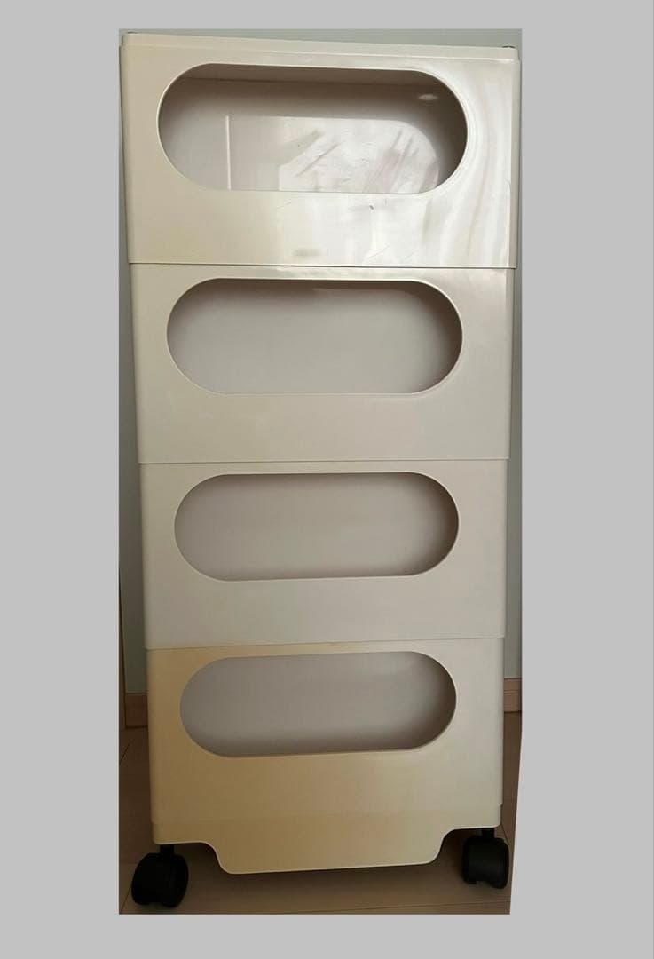 ボビーワゴン 4段4トレイ ホワイト