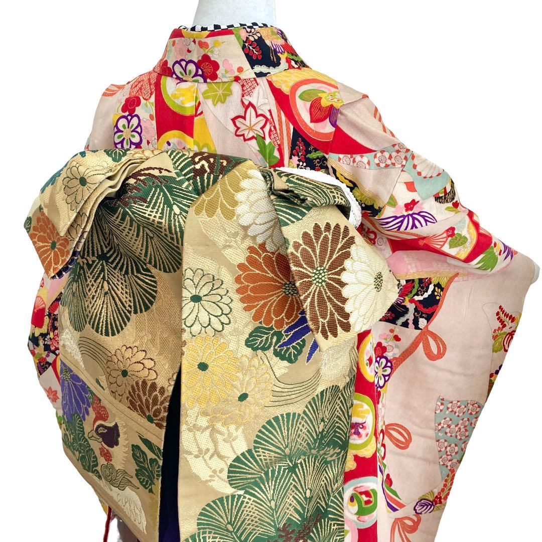 アンティーク女の子 子供着物 七五三 アンティーク着物 NO5