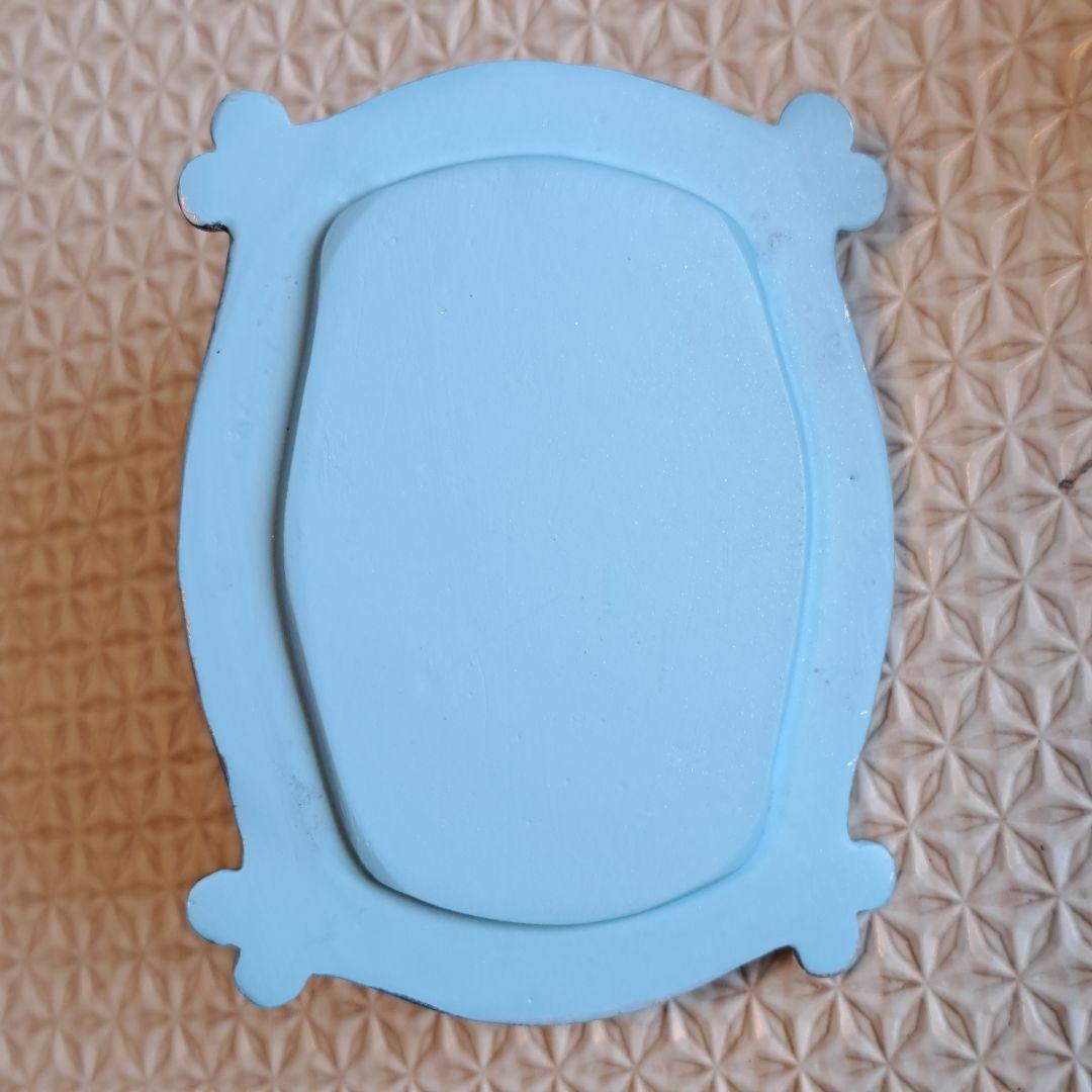 シンデレラ ジュエリーケース 青と銀　シルバー