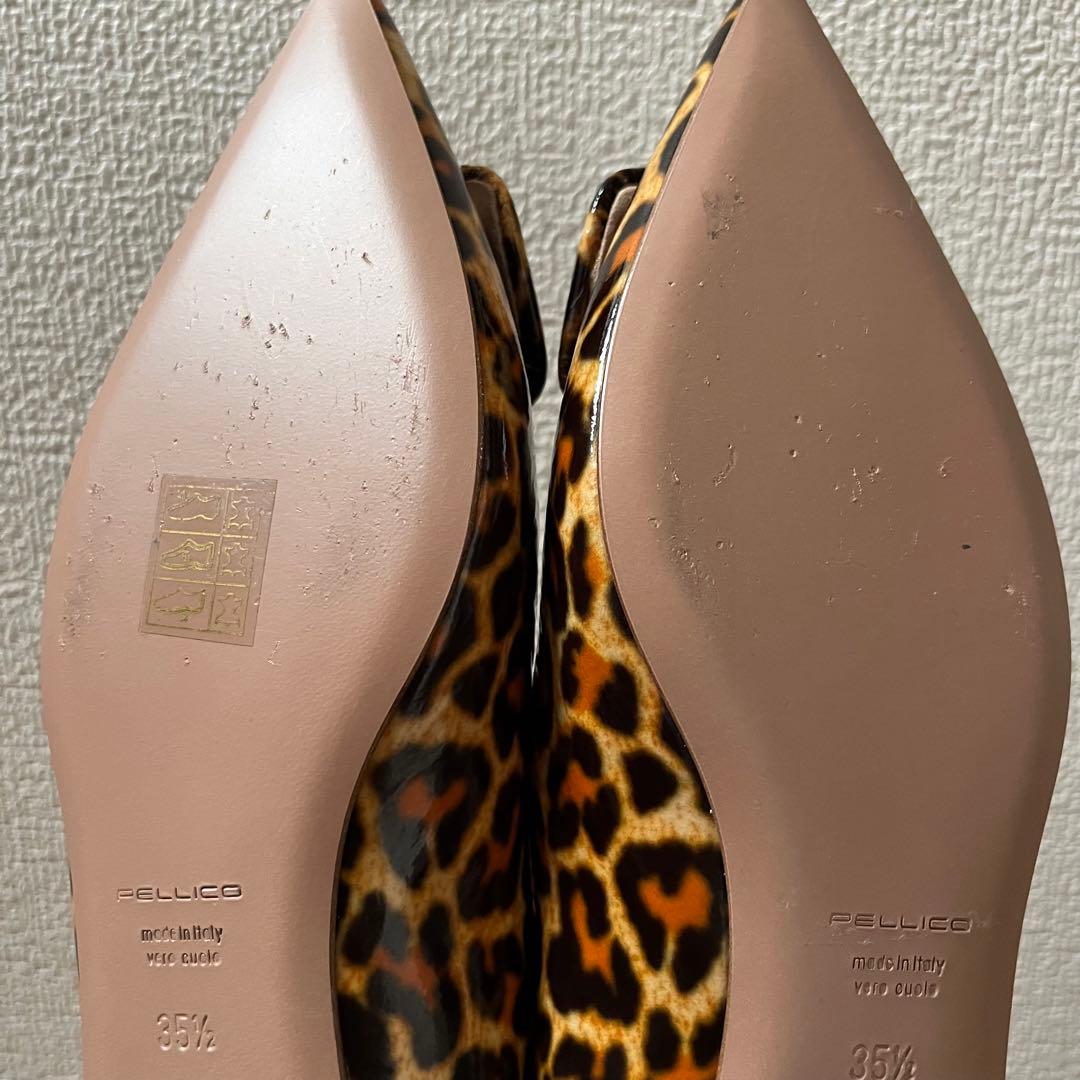 PELLICO フラットシューズ　35.5 レオパード
